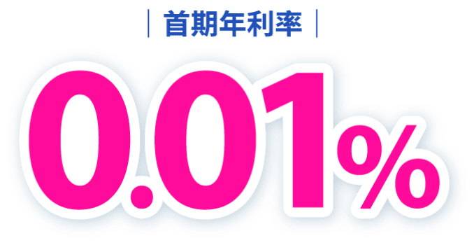 首期年利率0.01%