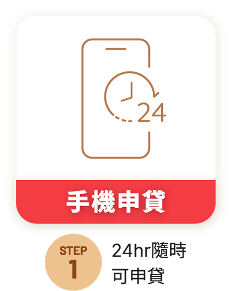 STEP1 手機申貸 24hr隨時可申貸