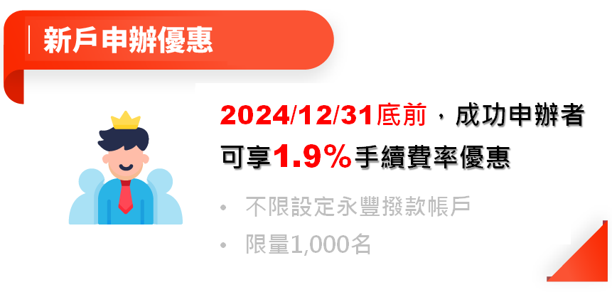 1.99% 優惠手續費率