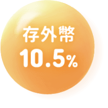 存外幣 10.5%