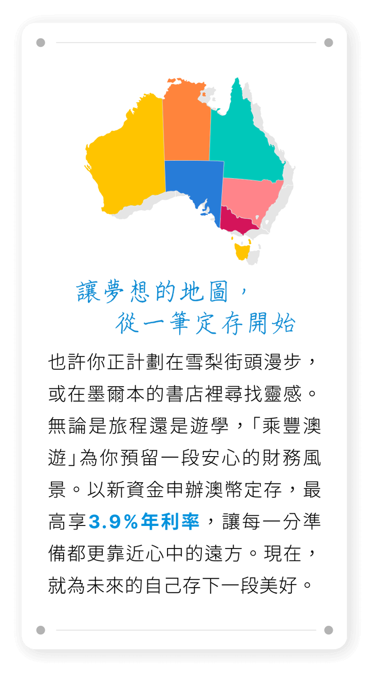 讓夢想的地圖, 從一筆定存開始