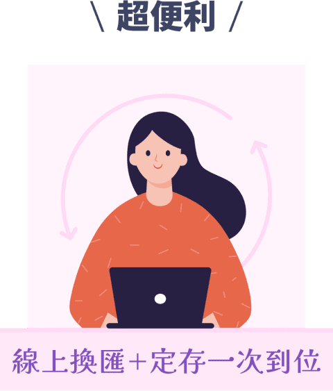 超便利 線上換匯+定存一次到位