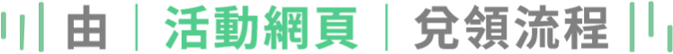 由活動網頁兌領流程