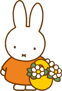 miffy 手捧花束