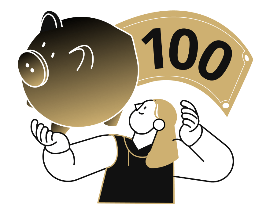 100