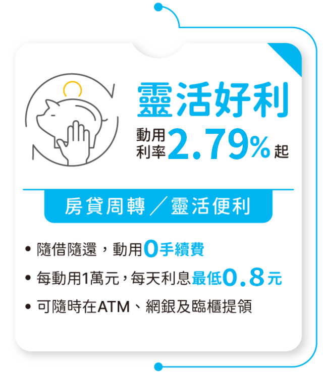 靈活好利 2.79%起