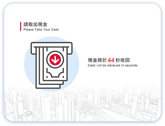 無卡服務提款第5步：交易完成